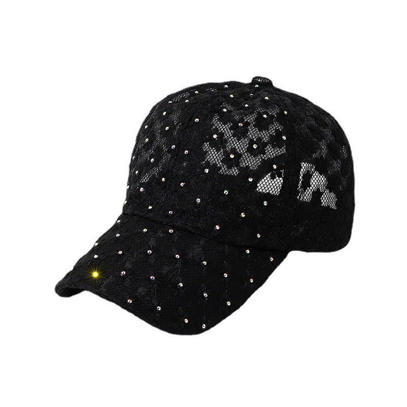 Wholesale Cotton Shiny Diamond Studded Baseball Caps